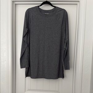 Gray Long Sleeve Top